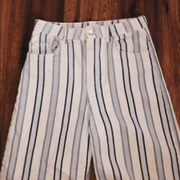 H&M STRIPED FLARE PANTS - Picture 3 of 4